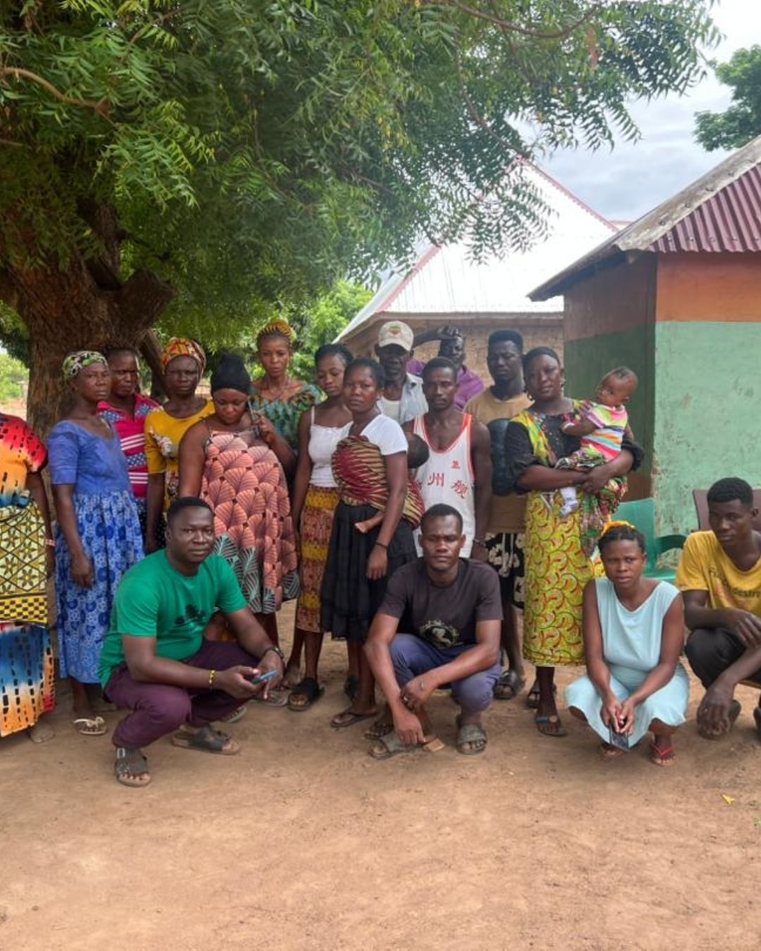 Community members in Ghana